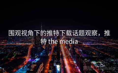围观视角下的推特下载话题观察，推特 the media