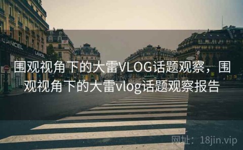 围观视角下的大雷VLOG话题观察，围观视角下的大雷vlog话题观察报告