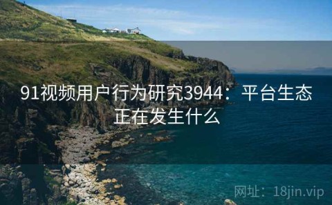 91视频用户行为研究3944：平台生态正在发生什么