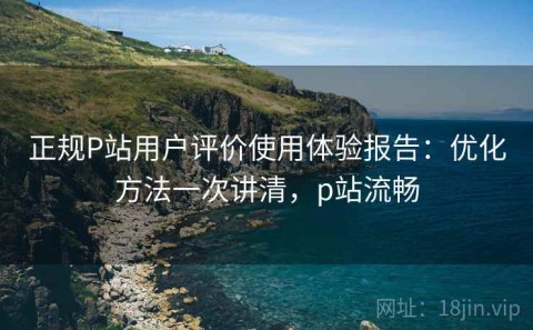正规P站用户评价使用体验报告：优化方法一次讲清，p站流畅