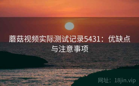 蘑菇视频实际测试记录5431：优缺点与注意事项