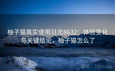 柚子猫真实使用日志8632：体验变化与关键结论，柚子猫怎么了