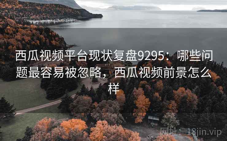 西瓜视频平台现状复盘9295：哪些问题最容易被忽略，西瓜视频前景怎么样