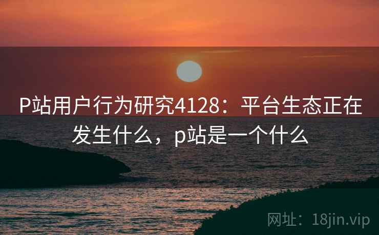 P站用户行为研究4128：平台生态正在发生什么，p站是一个什么